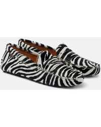 Tod's - Mokassins Gommino Aus Kalbshaar - Lyst