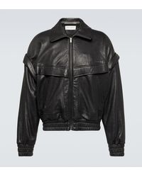 Saint Laurent - Leather Jacket - Lyst