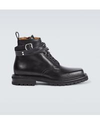 Dries Van Noten - Leather Combat Boots - Lyst