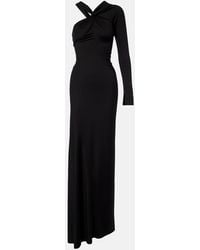 Victoria Beckham - Ruched One-Shoulder Maxi Dress - Lyst