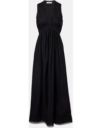 Faithfull the Brand - Fiora Lace-Trimmed Cotton Maxi Dress - Lyst