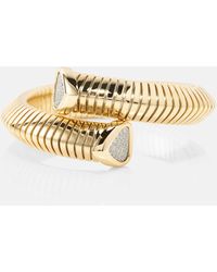 Marina B - Trisola 18kt Gold Bangle With Diamonds - Lyst