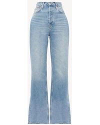 RE/DONE - Jeans anchos de tiro alto - Lyst