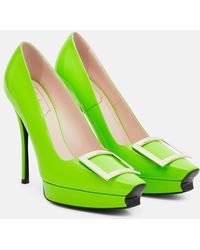 Roger Vivier - Belle Vivier Patent Leather Platform Pumps - Lyst