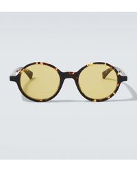 Bottega Veneta - Slim Ribbon Round Sunglasses - Lyst