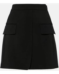 Max Mara - Wool-blend Miniskirt - Lyst