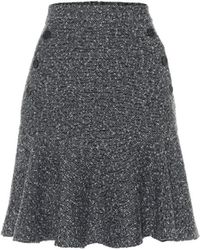 Max Mara Reed Tweed Miniskirt - Blue