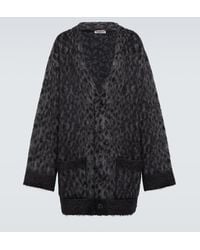 Valentino - Mohair And Wool-blend Cardigan - Lyst