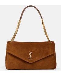 Saint Laurent - Calypso Large Suede Shoulder Bag - Lyst