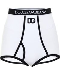Dolce & Gabbana Stretch-cotton Briefs - White