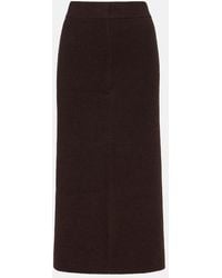 Jardin Des Orangers - Wool And Cashmere Pencil Skirt - Lyst
