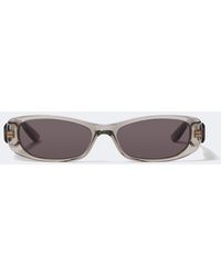 Balenciaga - Logo Oval Sunglasses - Lyst