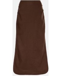 SIR. - Jerry Linen Midi Skirt - Lyst