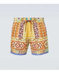 Etro - Printed Swim Trunks - Lyst