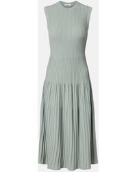 Max Mara - Egizio Ribbed-Knit Midi Dress - Lyst