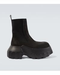 Rick Owens - Beatle Mega Tractors Leather Chelsea Boots - Lyst