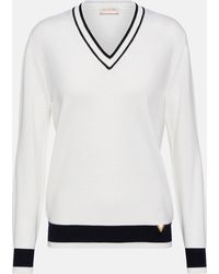 Valentino - V-neck Wool Sweater - Lyst