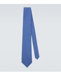Charvet - Polka-Dot Silk Jacquard Tie - Lyst