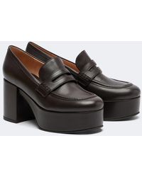 Gianvito Rossi - Jenna Leather Loafer Pumps - Lyst
