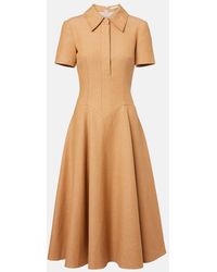Emilia Wickstead - Jody Cotton And Linen Blend Dress - Lyst
