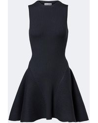 Alaïa - Ribbed-Knit Wool-Blend Minidress - Lyst