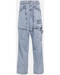Isabel Marant - Paciane Wide-Leg Cargo Jeans - Lyst