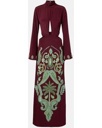 Johanna Ortiz - Robe Longue Aurora Magica En Soie A Perles - Lyst