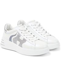 Hogan Sneakers mit Glitter - Weiß