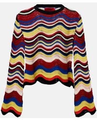 La DoubleJ - Chevron Crochet Cotton Top - Lyst