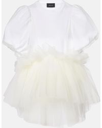 Simone Rocha - Tulle And Cotton Jersey Top - Lyst