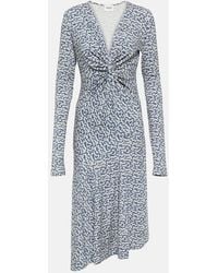 Isabel Marant - Lania Printed Jersey Midi Dress - Lyst