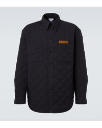 Bottega Veneta - Quilted Cotton-Blend Overshirt - Lyst