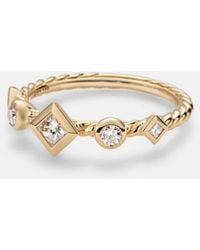David Yurman - Cable Collectibles Cable 18Kt Ring With Diamonds - Lyst