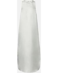 Loulou de Saison - Paloma Silk Satin Maxi Dress - Lyst