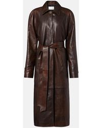 Magda Butrym - Leather Wrap Coat - Lyst