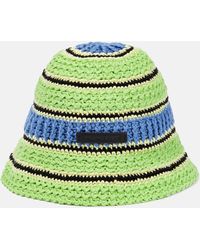 Stella McCartney - Logo Cotton Crochet Bucket Hat - Lyst
