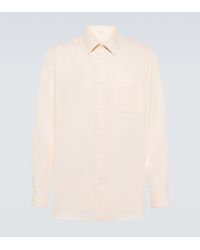 The Row Joseph Linen And Silk Shirt - White