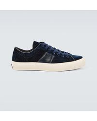 Tom Ford - Sneakers Cambridge aus Samt - Lyst