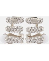 Givenchy - Stitch Crystal-embellished Earrings - Lyst