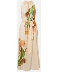 Ulla Johnson - X Anna Zemankova Cotton Midi Dress - Lyst