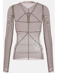 Rick Owens - Temple Sheer Tulle Top - Lyst