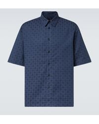 Givenchy - Embroidered Denim Shirt For - Lyst