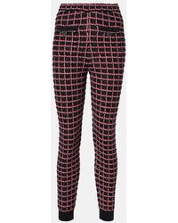 Self-Portrait - Tweed High-Rise Leggings - Lyst