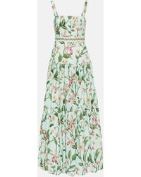 Agua Bendita - Lima Floral Cotton Maxi Dress - Lyst