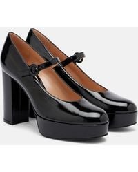 Gianvito Rossi - Patent Leather Mary Jane Pumps - Lyst