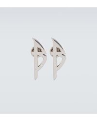 Balenciaga - Pendientes Typo con logo - Lyst