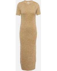 Khaite - Helen Silk And Cashmere Maxi Dress - Lyst