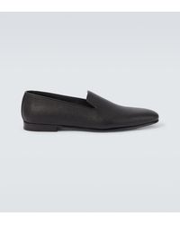 Manolo Blahnik - Slip-Ons Kate Aus Leder - Lyst