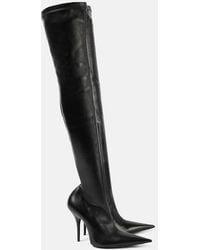 Balenciaga - Avenue Leather Over-The-Knee Boots - Lyst