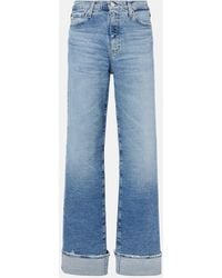AG Jeans - Kora High-Rise Wide-Leg Jeans - Lyst